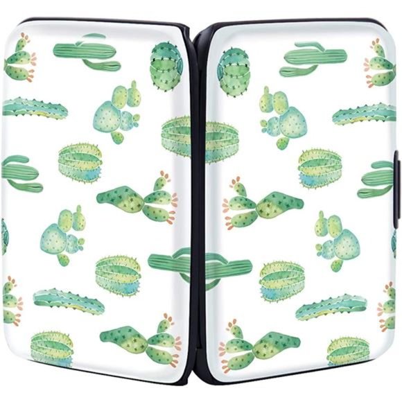 Mini Credit Card Holder, RFID Blocking Slim Hard Card Case ID Case Travel Wallet - Picture 5 of 7